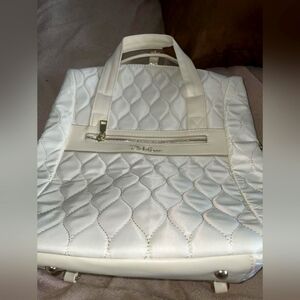 Bella Russo cream colored overnight bag. New with tags